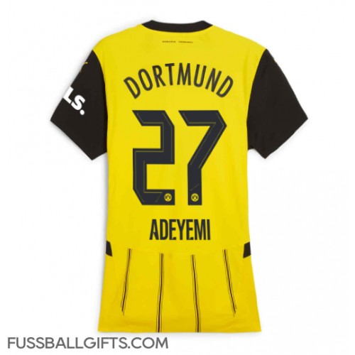 Borussia Dortmund Karim Adeyemi #27 Fußballbekleidung Heimtrikot Damen 2024-25 Kurzarm